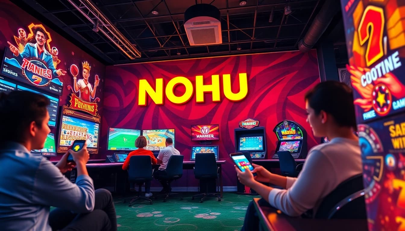 NOHU online gaming environment showcasing diverse games and interactive experiences.