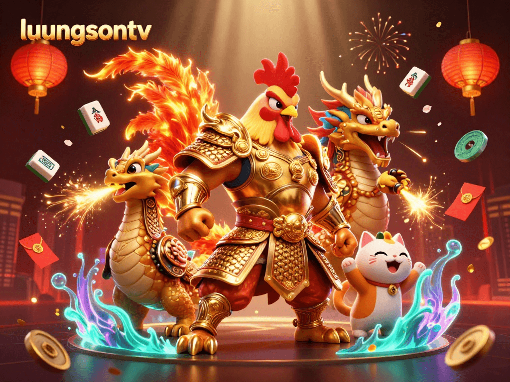 Win big with luongsontv while enjoying dynamic slots and exciting visuals in this casino scene.