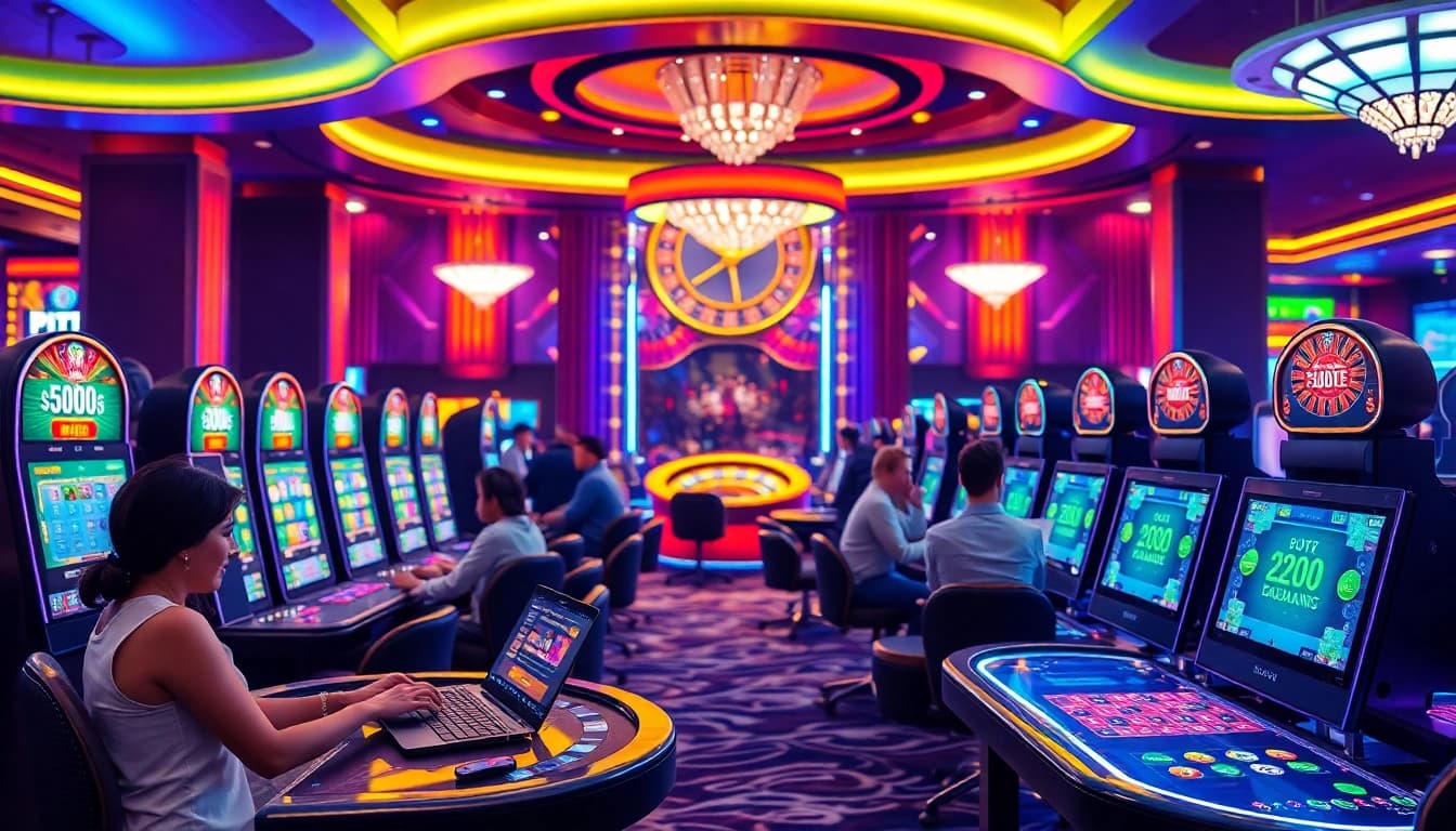 Experience thrilling gaming action at https://xx88.forex/ with vibrant casino visuals and engaging player interactions.