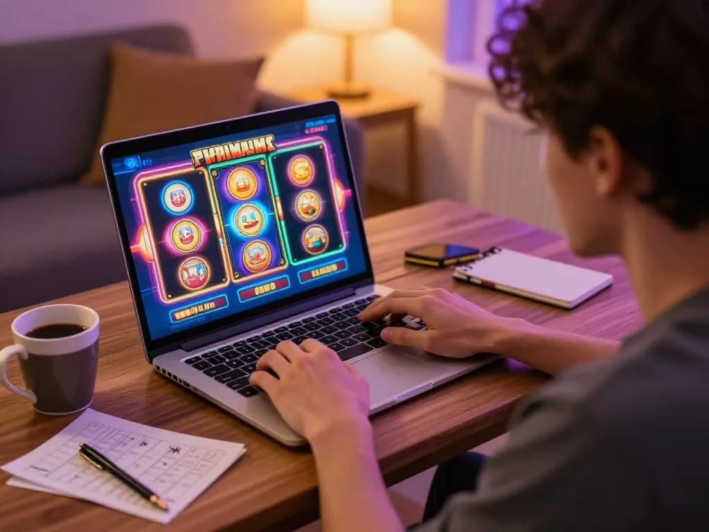 Engaging online slots experience at home with mb66ac on display, showcasing personalized gaming atmosphere