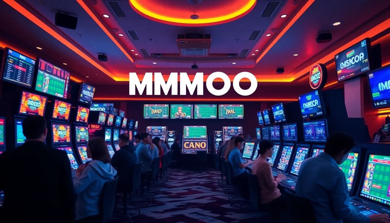 Experience the MMOO online gambling platform with vibrant casino elements and community engagement.