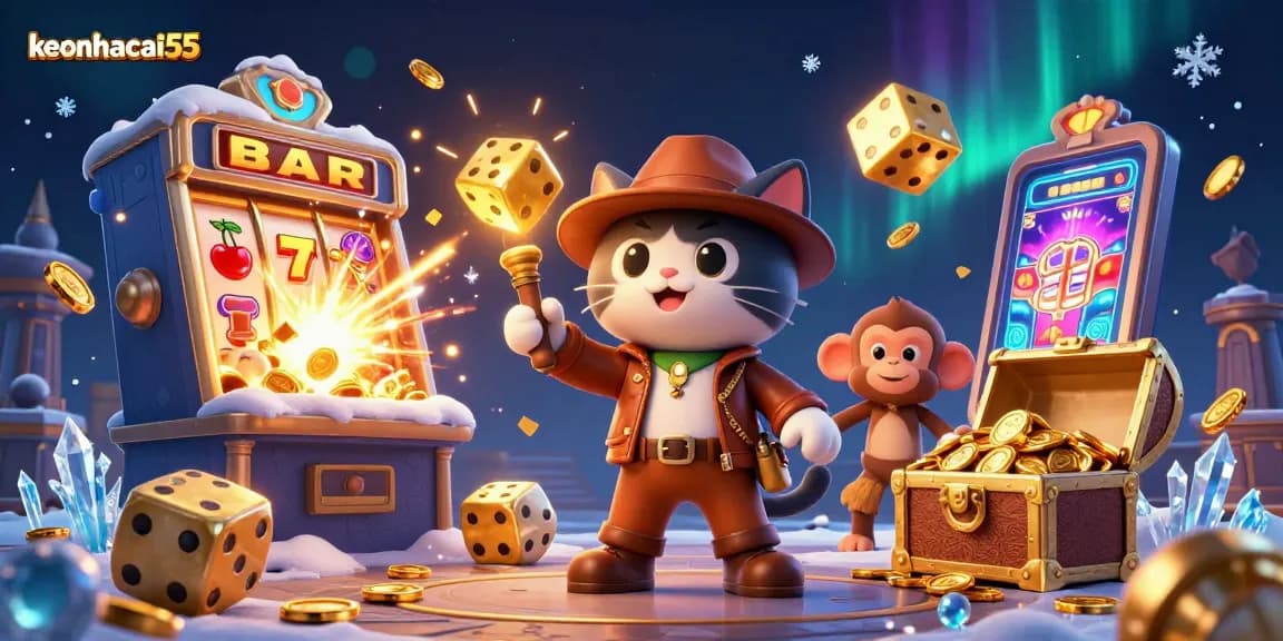 Engage in thrilling gaming action with keonhacai55's interactive casino adventures.