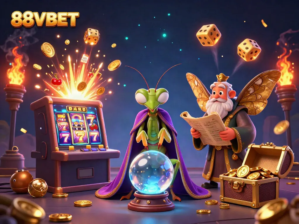 Experience thrilling jackpots with 88VBET's enchanting casino adventure, featuring magical elements and winning symbols.