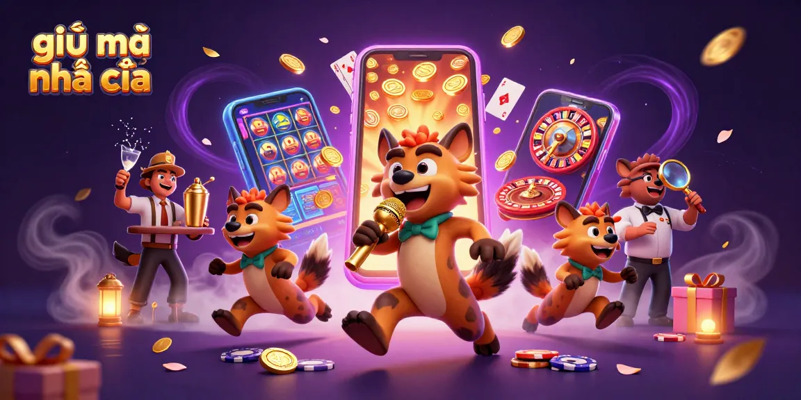 Experience thrilling casino action with giải mã nhà cái in this vibrant 3D hyena illustration.