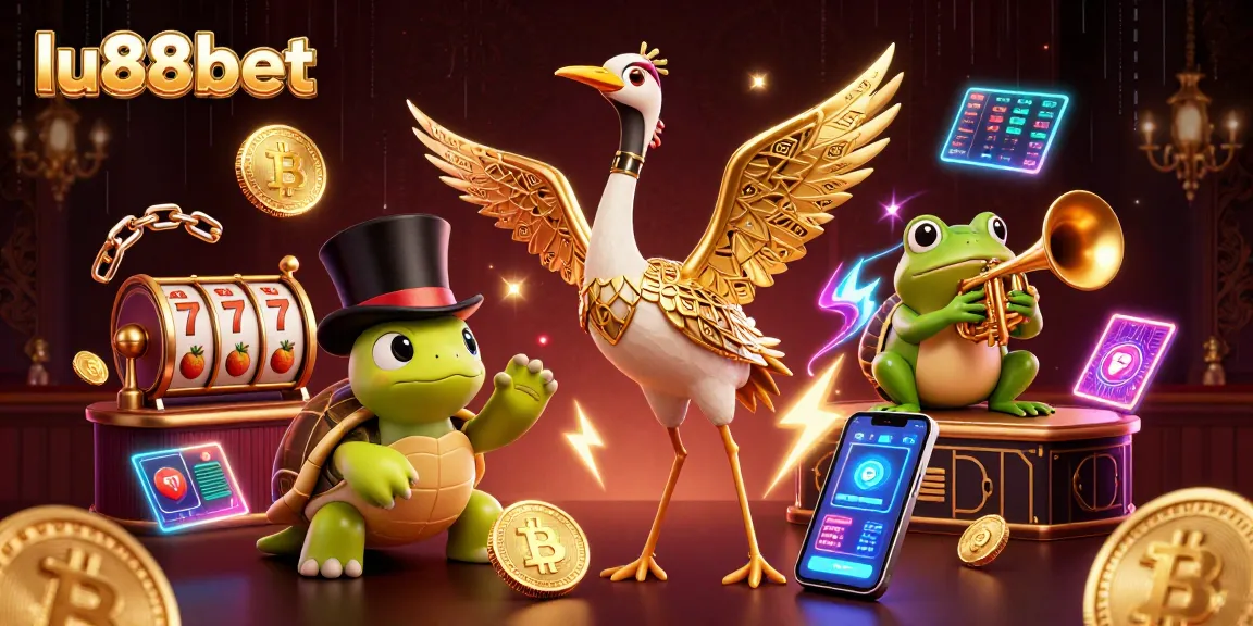 Experience thrilling gameplay at lu88bet with vibrant slots and dynamic characters in a stunning casino environment.