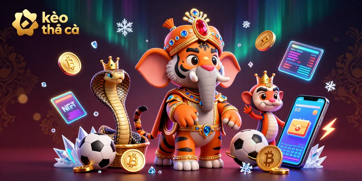 Place your bets with kèo nhà cái as the maharaja tiger and his elephant companion shine in a radiant sports setting.