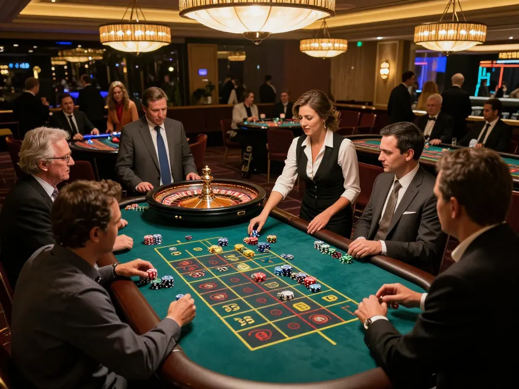 Players at u888 casino eagerly placing bets on a roulette table during an exciting gameplay moment