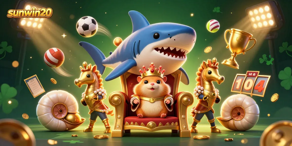 Experience thrilling action with sunwin20, as our golden hamster king leads the exciting world of slots and games.