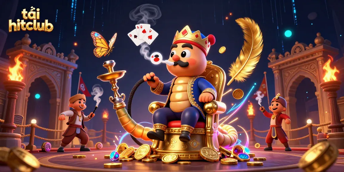 Experience the thrill of tải hitclub with vibrant casino gaming elements in rich 3D illustration.