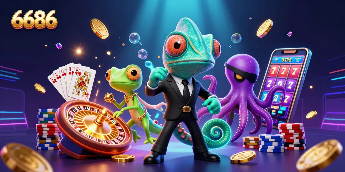 Experience thrilling gameplay with 6686, featuring vibrant casino elements and engaging characters.