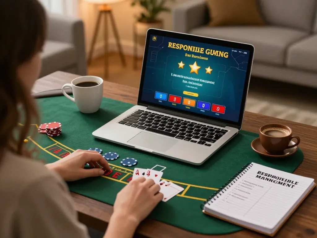 Kuwin user engaging in strategic online blackjack gameplay from home