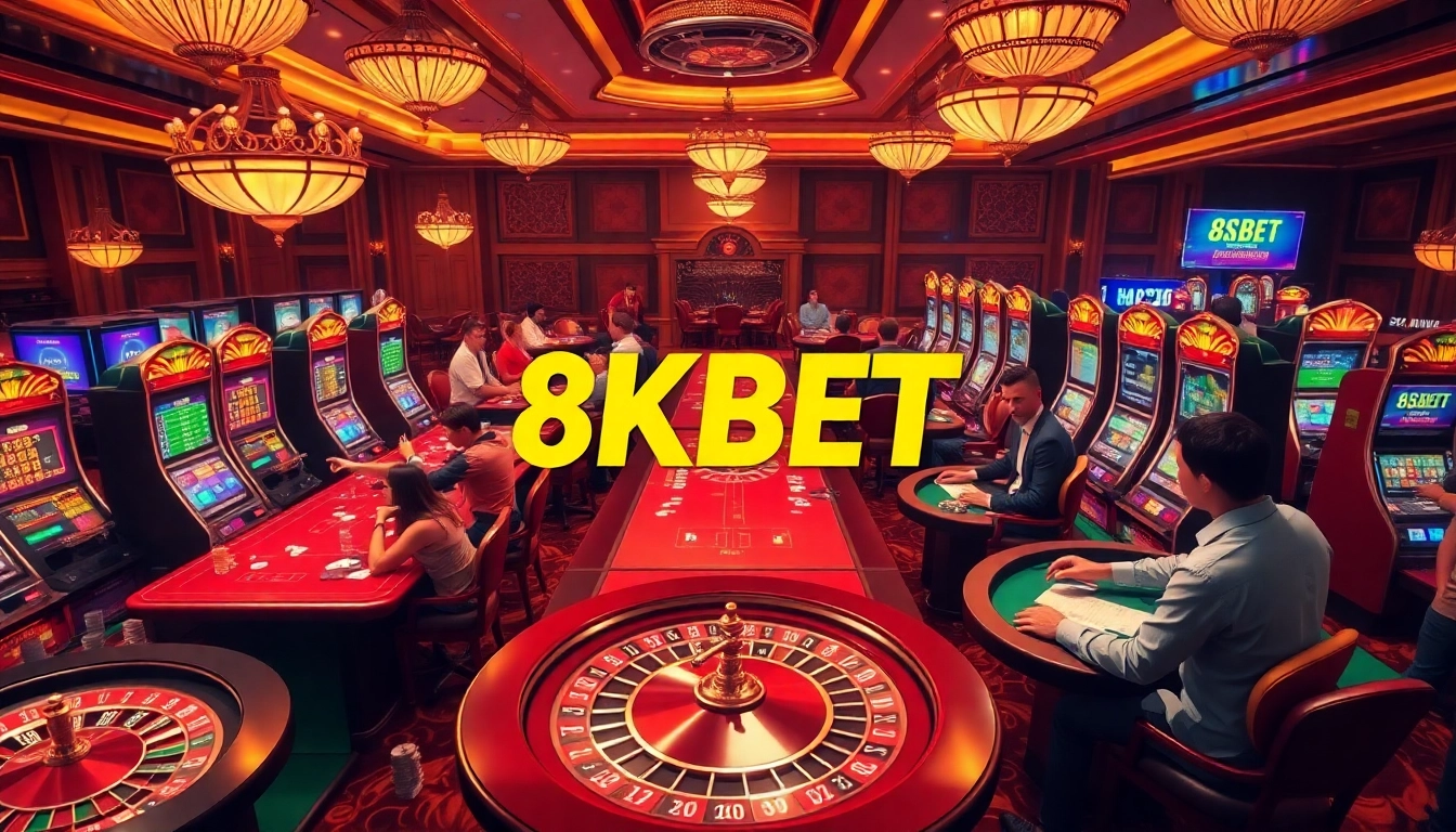 Experience excitement at 8KBET with luxurious casino games and vibrant gambling action.