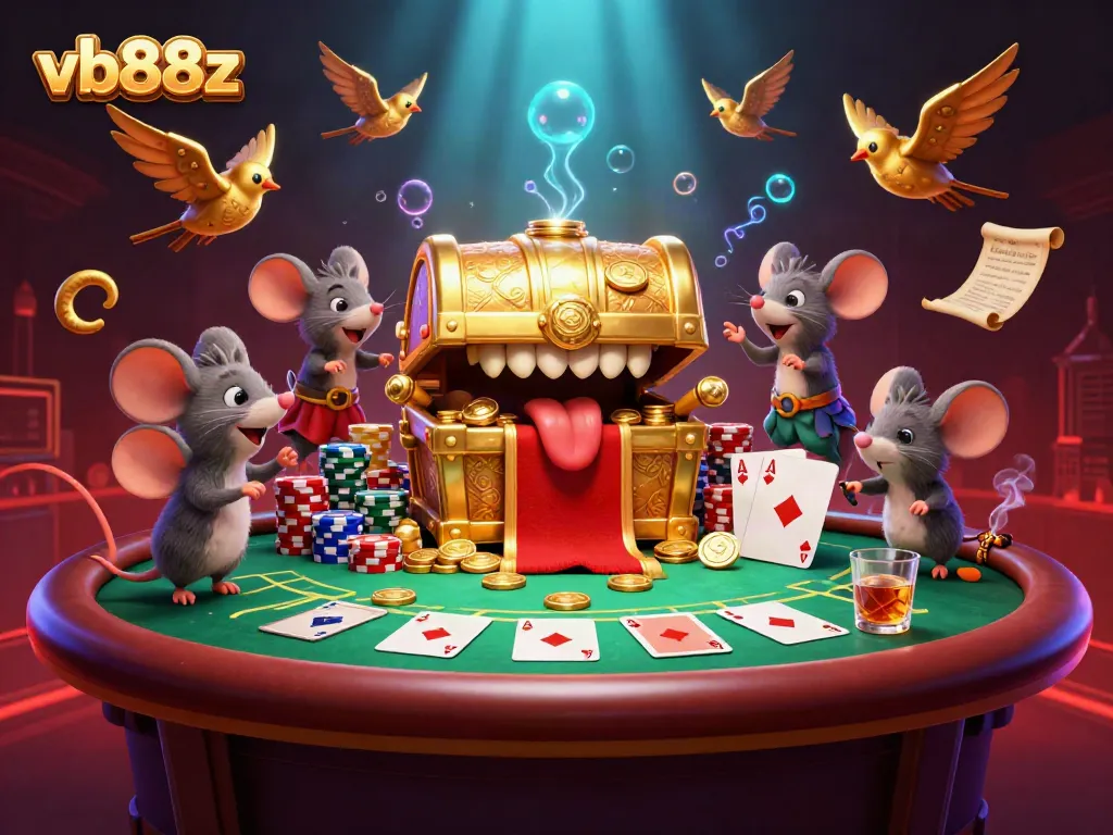 Experience vb88z's unique gaming world with alluring treasure and rich poker scenes.