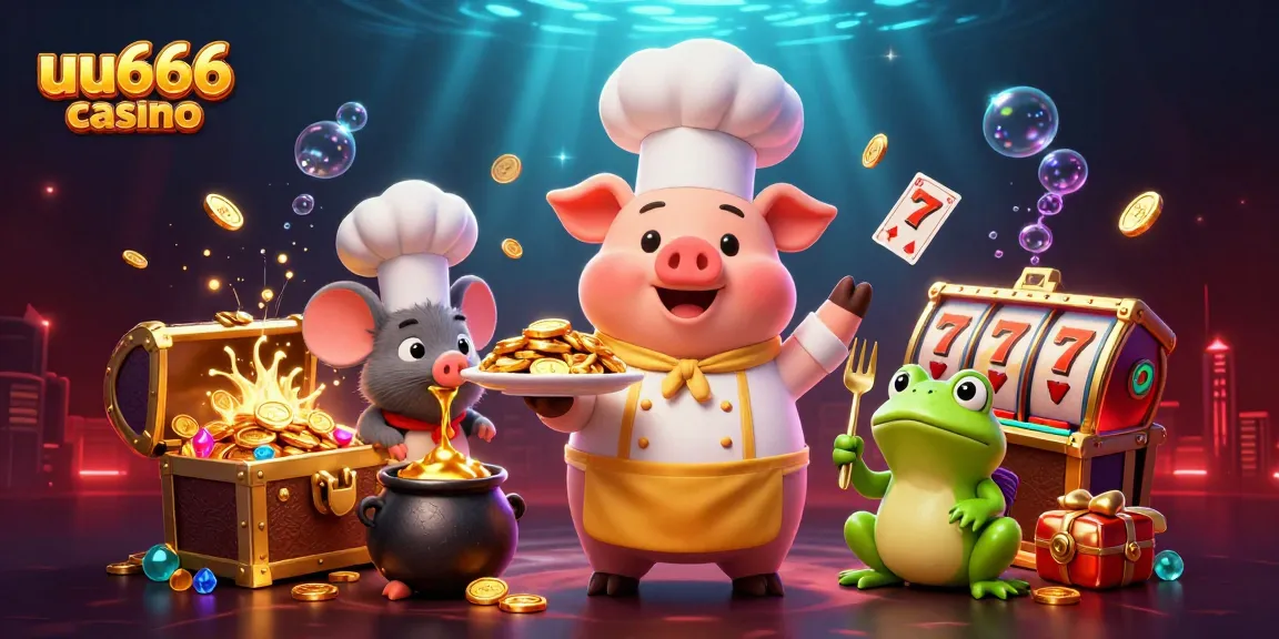 Win big with the thrilling excitement at uu666 casino's lively scenes full of gold coins.