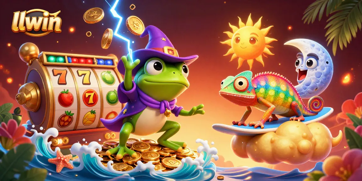 Experience the excitement of llwin with animated 3D characters amidst a casino-themed adventure.