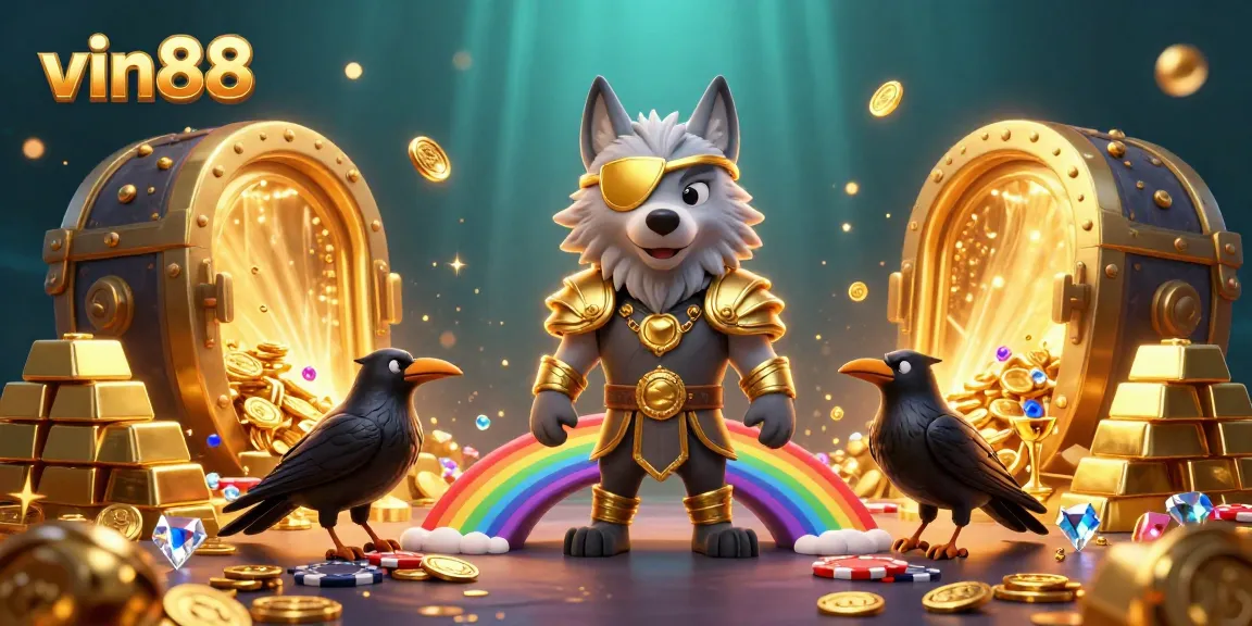 Experience the thrill of vin88 with vibrant Norse characters amidst dynamic casino elements.