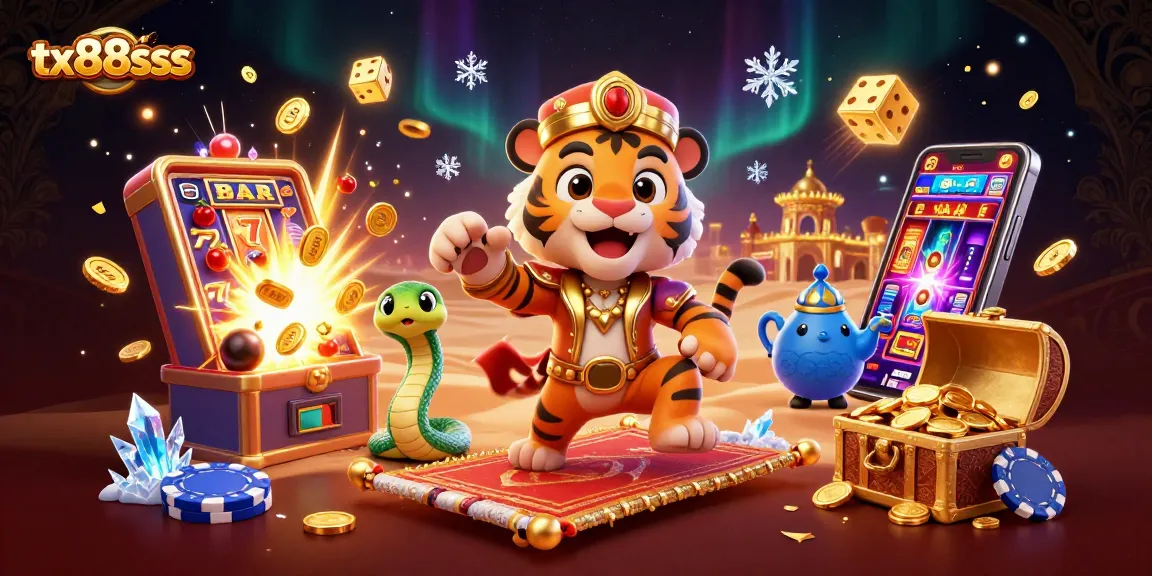 Experience thrilling moments with tx88sss in a vibrant, interactive casino scene.