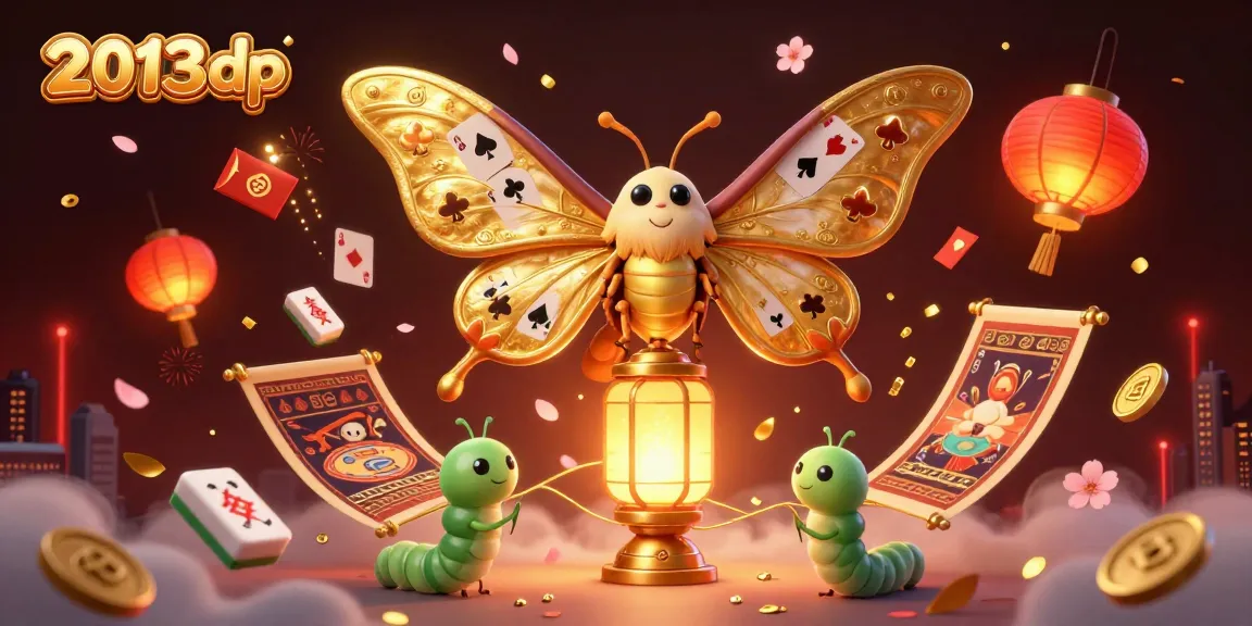 Experience thrilling moments at 2013dp with vibrant casino graphics, including animated characters and golden elements.