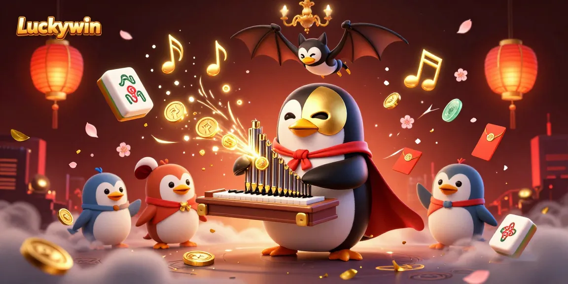 Luckywin players enjoy exciting gameplay with a creative 3D illustration featuring dramatic casino elements.